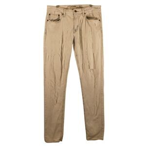 American Eagle jeans mens 34x36 skinny acid wash white distressed stretch flex